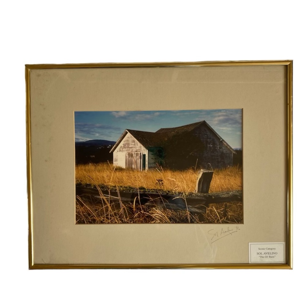 Original Photography Folk Art “The Ol’ Barn” Signed Sol Avelino